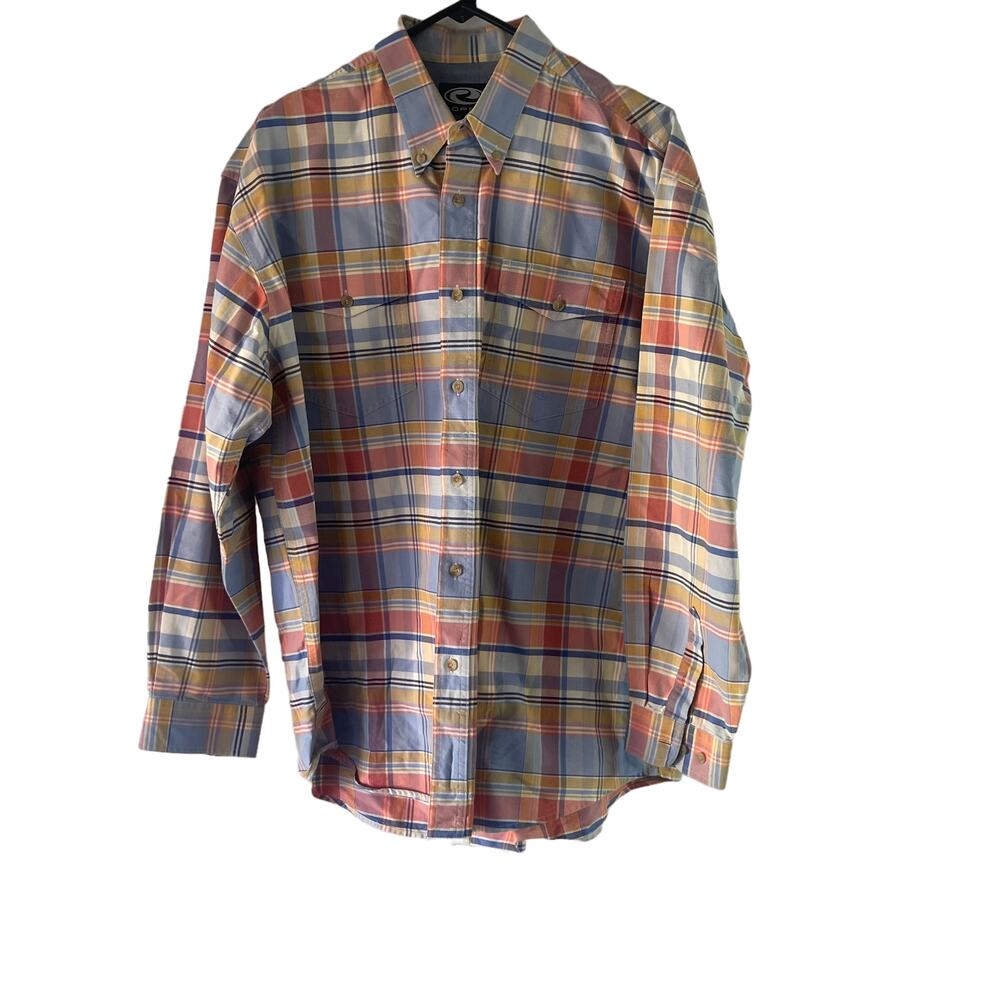 Roper Men's Size XL Pastel Western Cowboy Long Sleeve Button Up‎